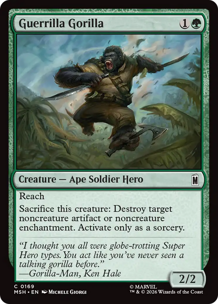 Guerrilla Gorilla [Marvel Super Heroes] | Jack's On Queen