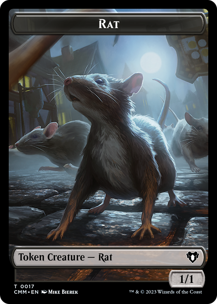 Rat Token [Commander Masters Tokens] | Jack's On Queen