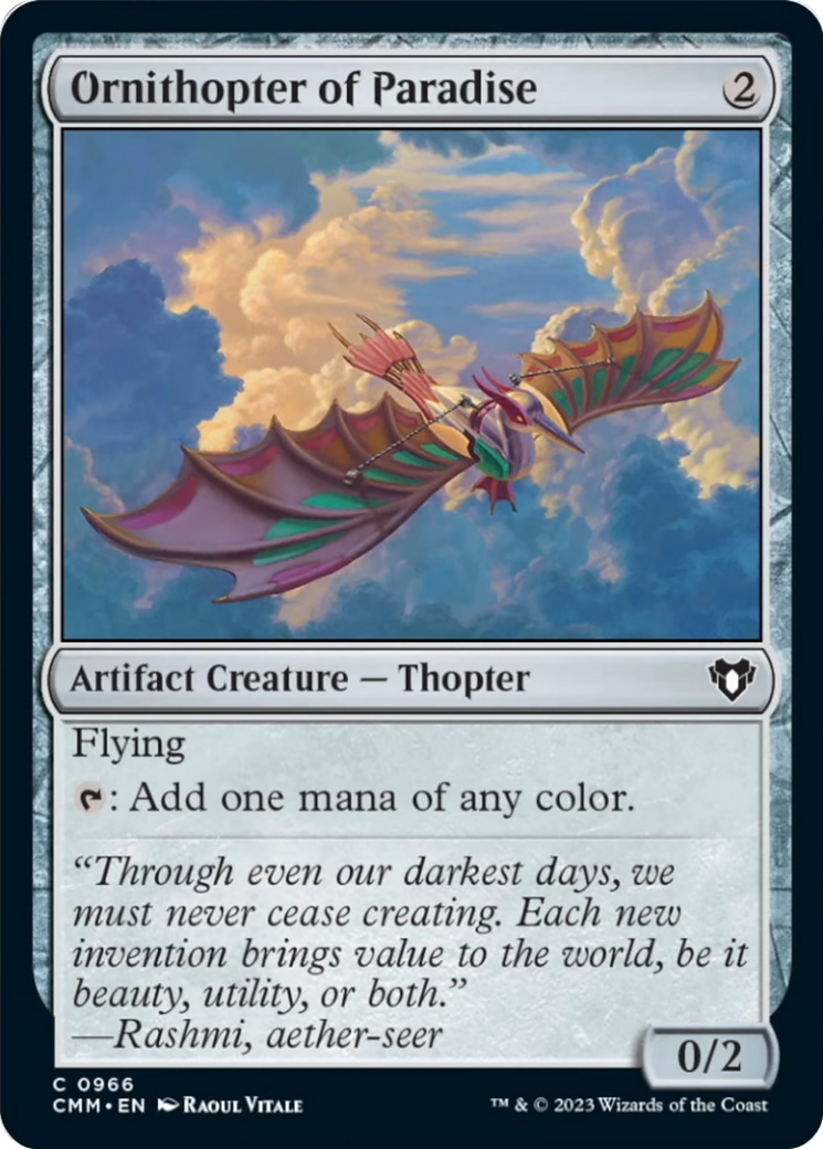 Ornithopter of Paradise [Commander Masters] | Jack's On Queen