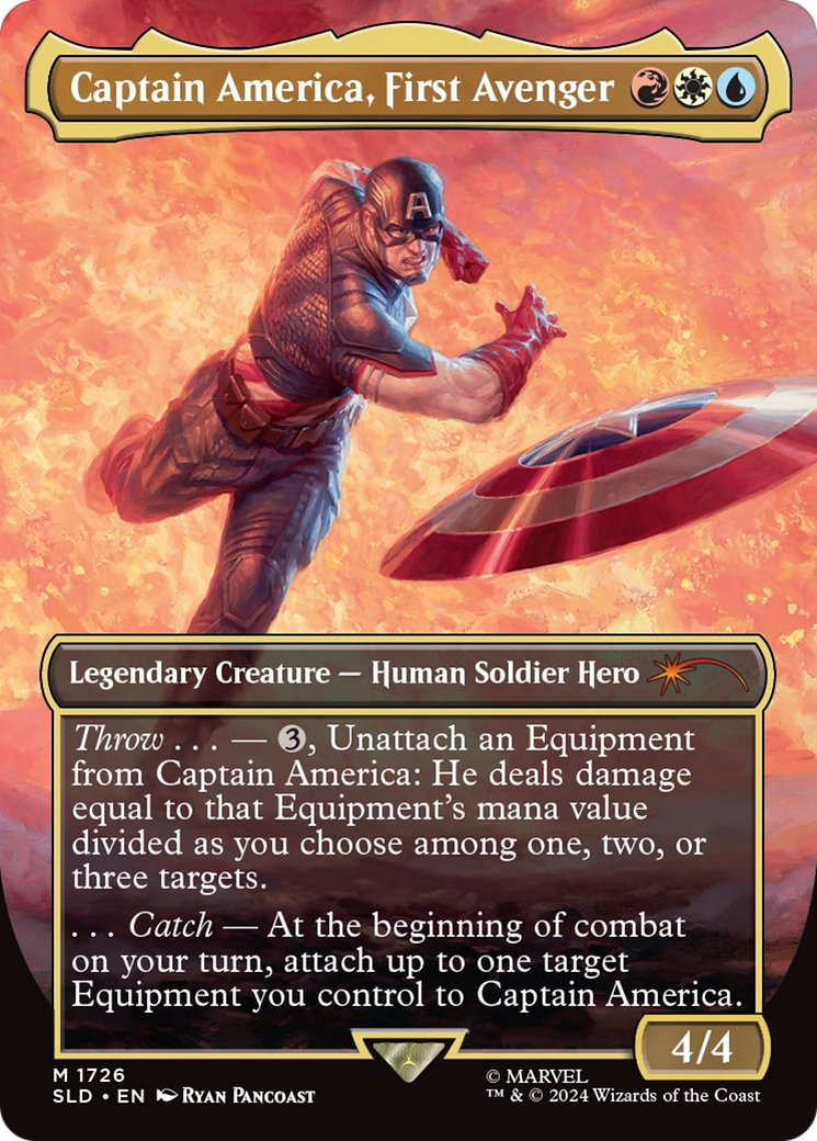 Captain America, First Avenger (Rainbow Foil) [Secret Lair Drop Series] | Jack's On Queen