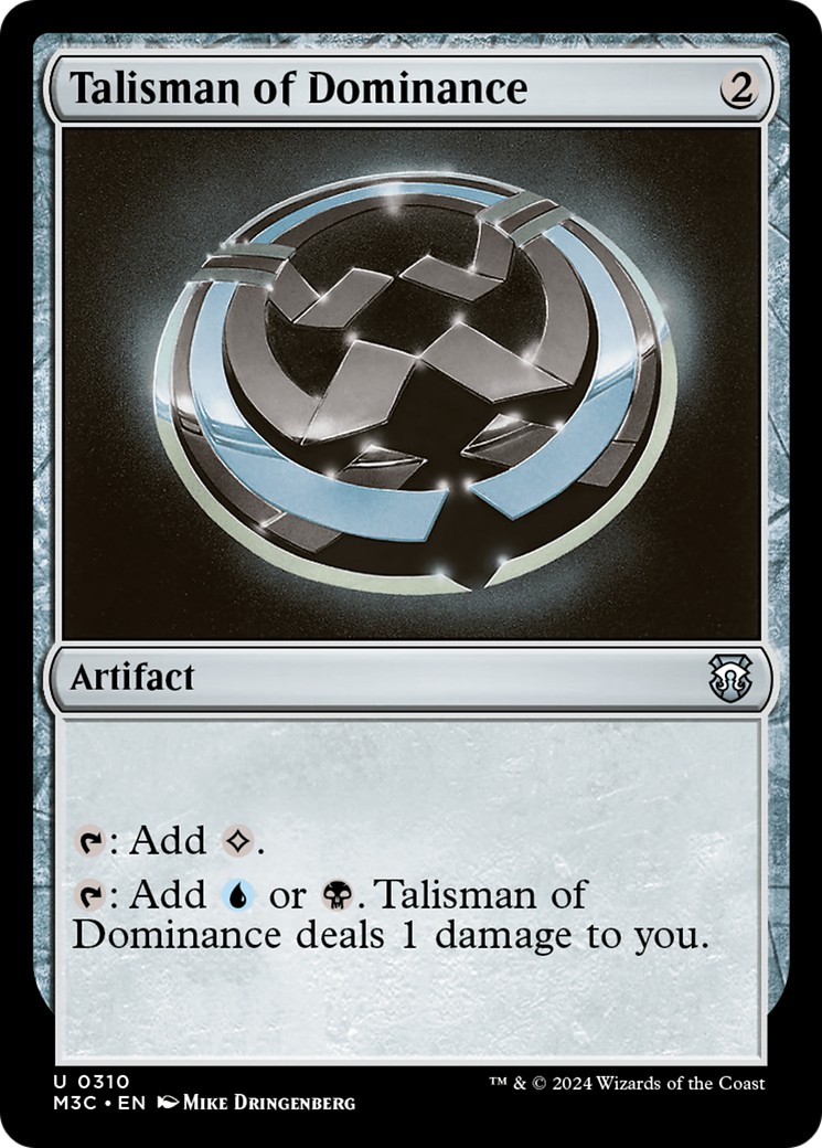 Talisman of Dominance (Ripple Foil) [Modern Horizons 3 Commander] | Jack's On Queen