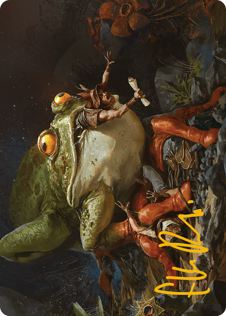 Rampant Frogantua Art Card (Gold-Stamped Signature) [Modern Horizons 3 Art Series] | Jack's On Queen