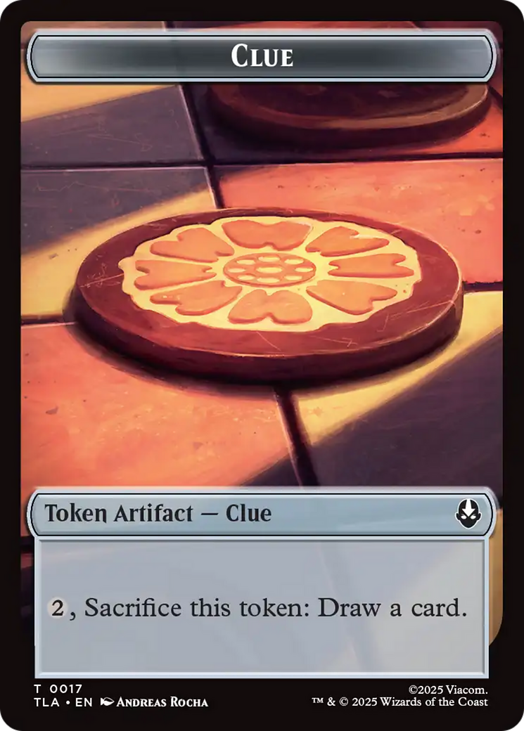 Monk // Clue (0017) Double-Sided Token [Avatar: The Last Airbender Tokens] | Jack's On Queen