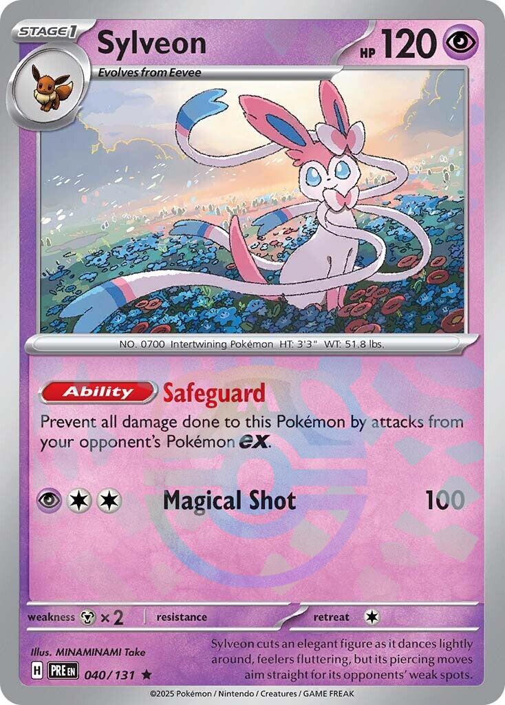 Sylveon (040/131) (Master Ball Pattern) [Scarlet & Violet: Prismatic Evolutions] | Jack's On Queen