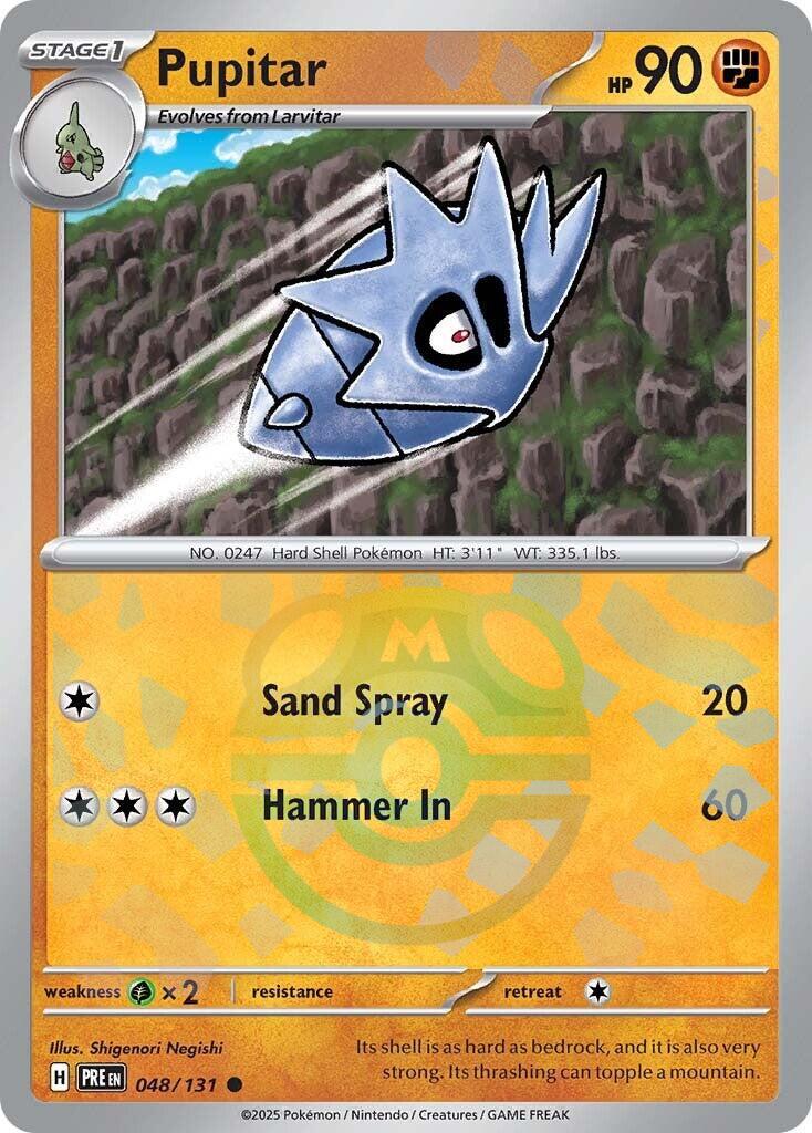 Pupitar (048/131) (Master Ball Pattern) [Scarlet & Violet: Prismatic Evolutions] | Jack's On Queen