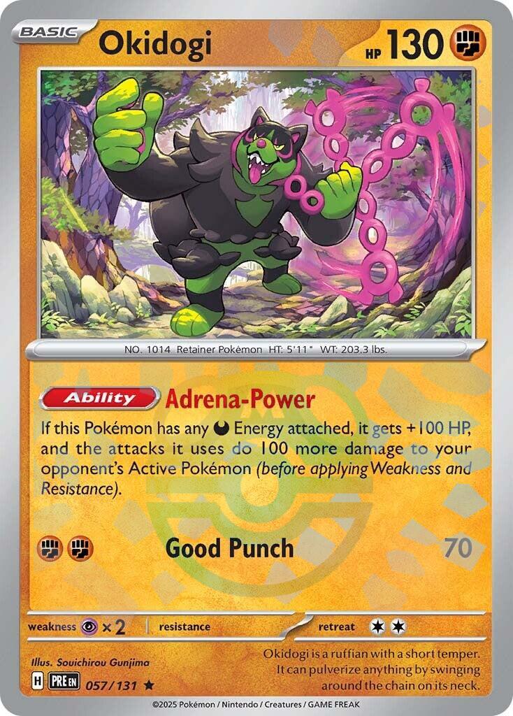 Okidogi (057/131) (Master Ball Pattern) [Scarlet & Violet: Prismatic Evolutions] | Jack's On Queen