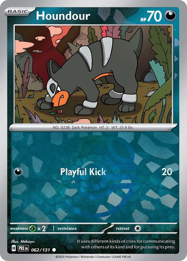 Houndour (062/131) (Master Ball Pattern) [Scarlet & Violet: Prismatic Evolutions] | Jack's On Queen