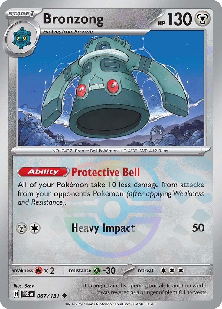 Bronzong (067/131) (Master Ball Pattern) [Scarlet & Violet: Prismatic Evolutions] | Jack's On Queen