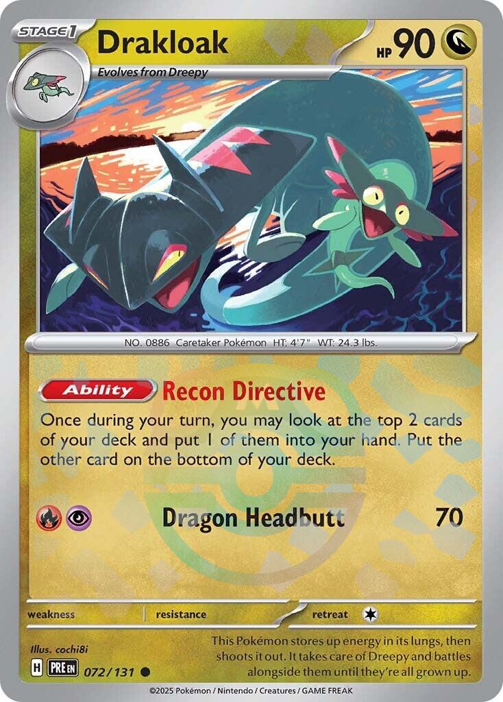 Drakloak (072/131) (Master Ball Pattern) [Scarlet & Violet: Prismatic Evolutions] | Jack's On Queen