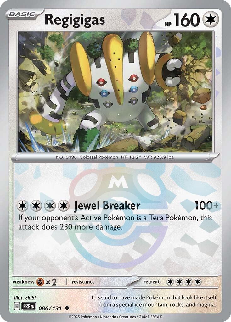 Regigigas (086/131) (Master Ball Pattern) [Scarlet & Violet: Prismatic Evolutions] | Jack's On Queen