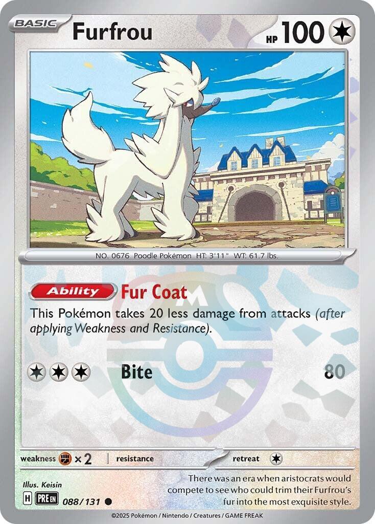 Furfrou (088/131) (Master Ball Pattern) [Scarlet & Violet: Prismatic Evolutions] | Jack's On Queen