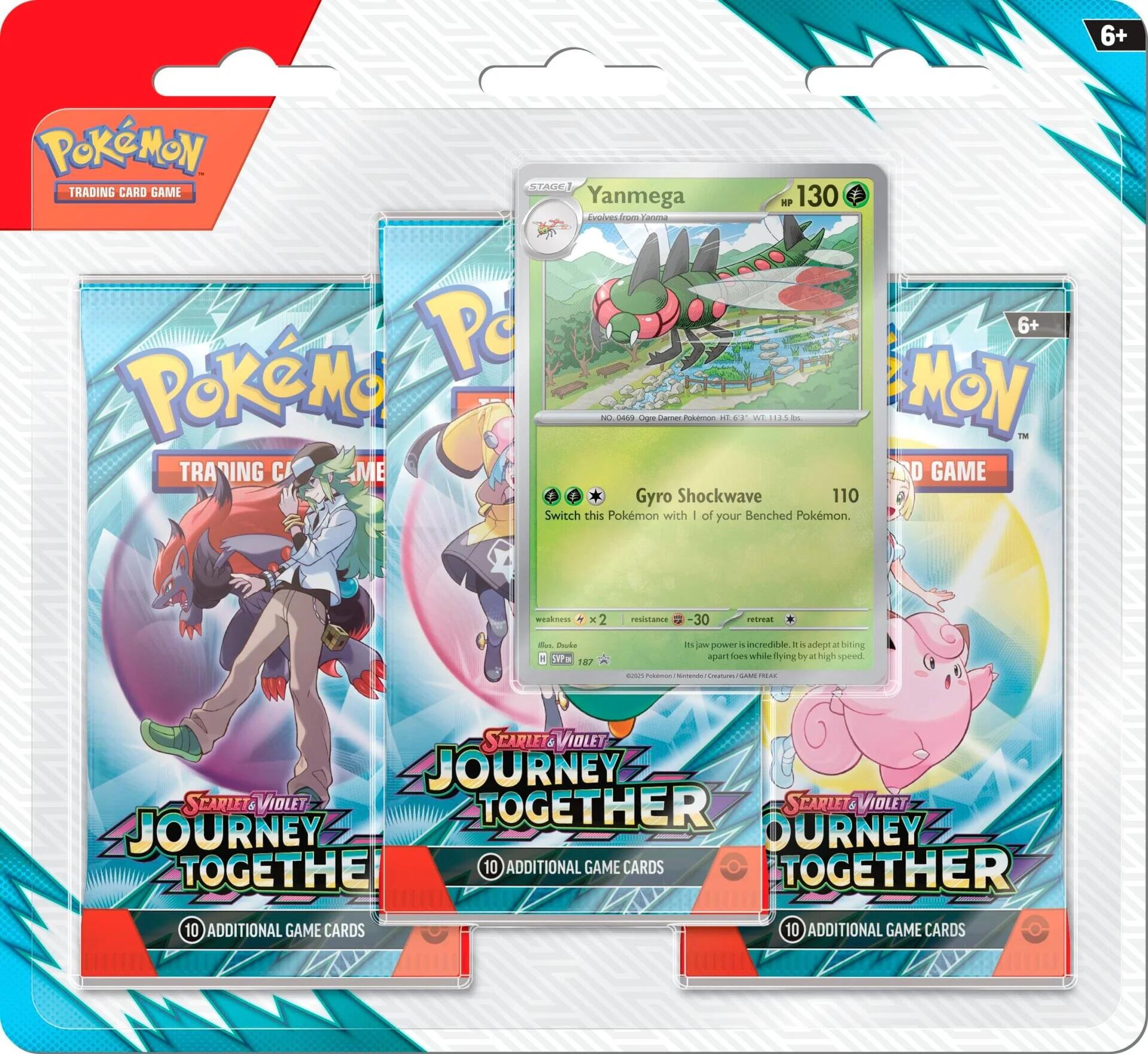 Scarlet & Violet: Journey Together - 3 Pack Blister (Yanmega) | Jack's On Queen