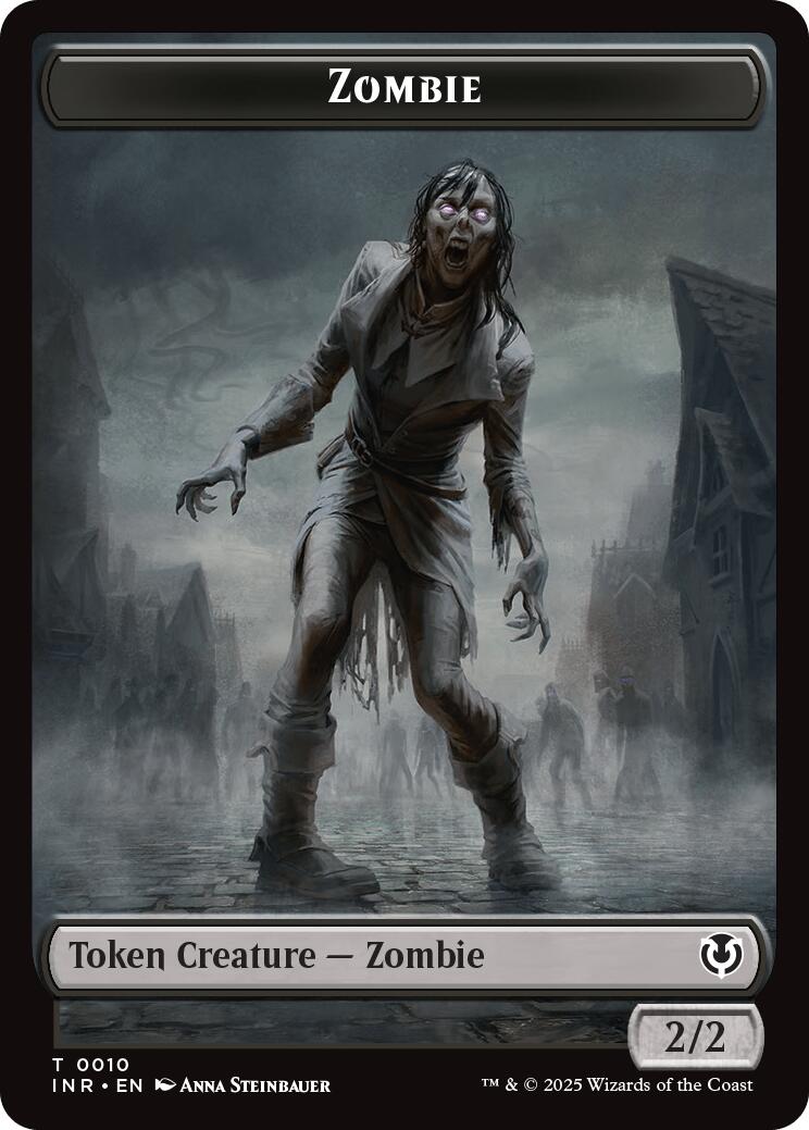 Zombie (0010) // Blood Double-Sided Token [Innistrad Remastered Tokens] | Jack's On Queen