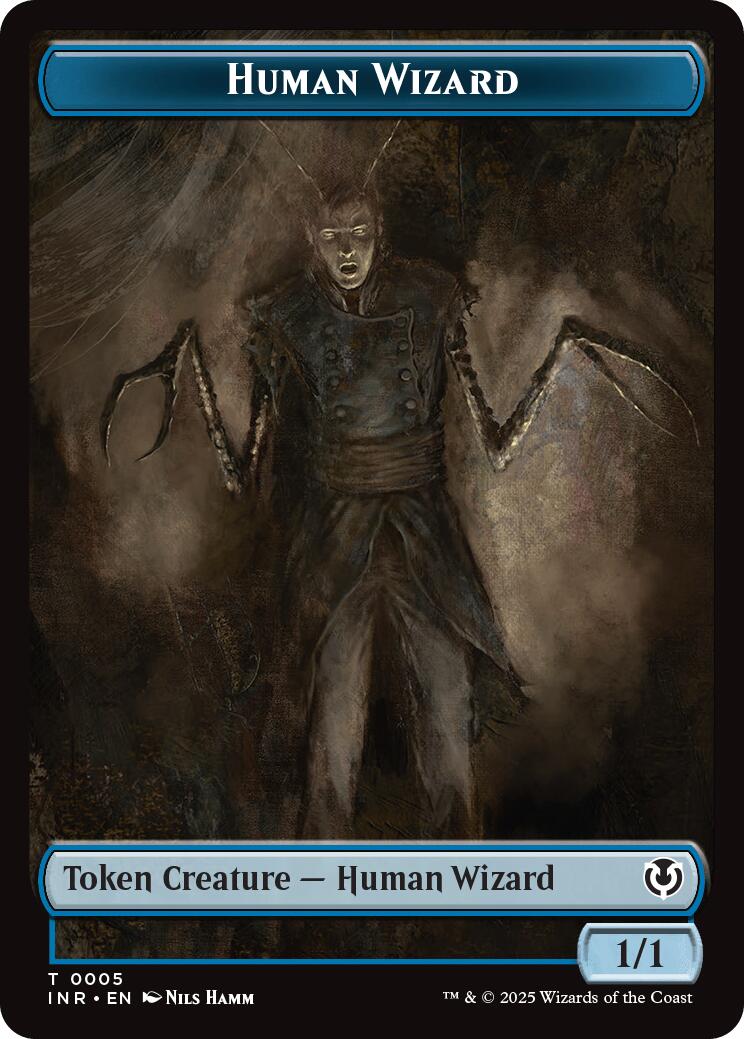 Human Wizard // Emblem - Jace, Unraveler of Secrets Double-Sided Token [Innistrad Remastered Tokens] | Jack's On Queen