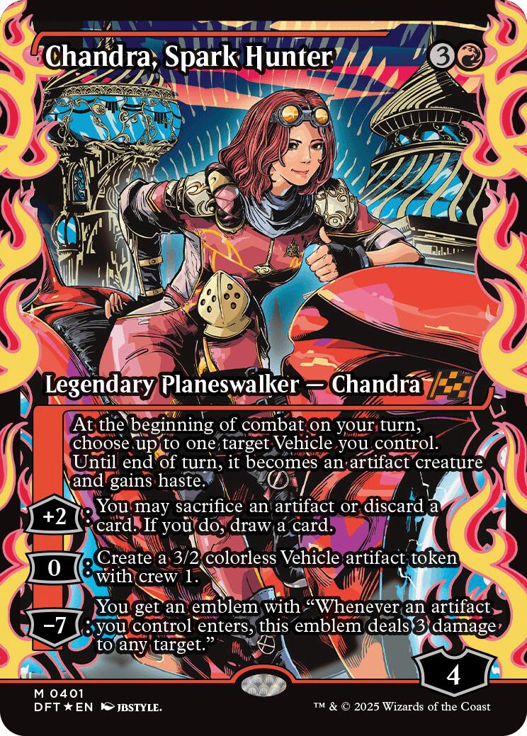Chandra, Spark Hunter (Showcase) (Japanese) [Aetherdrift] | Jack's On Queen