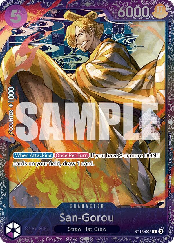 San-Gorou (Treasure Cup 2025) (ST18-003) [One Piece Promotion Cards] | Jack's On Queen