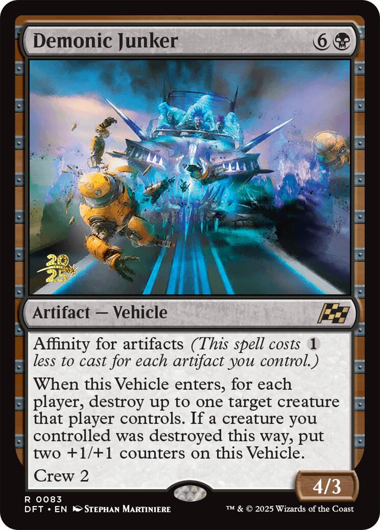 Demonic Junker [Aetherdrift Prerelease Promos] | Jack's On Queen