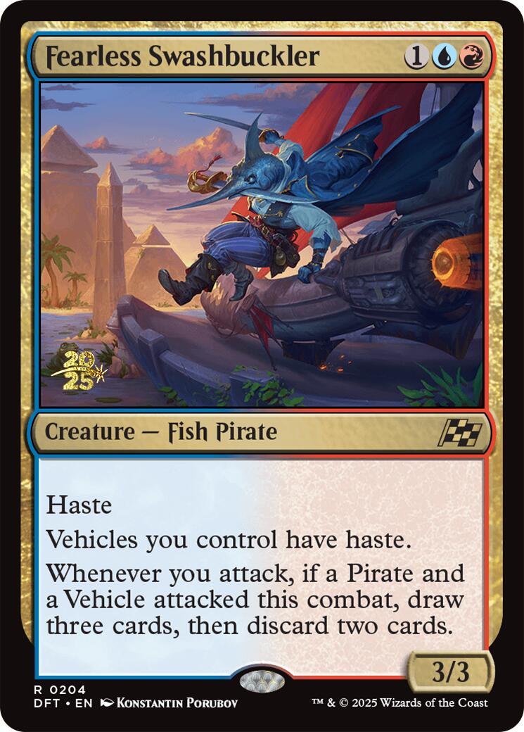 Fearless Swashbuckler [Aetherdrift Prerelease Promos] | Jack's On Queen