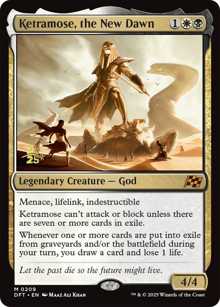 Ketramose, the New Dawn [Aetherdrift Prerelease Promos] | Jack's On Queen