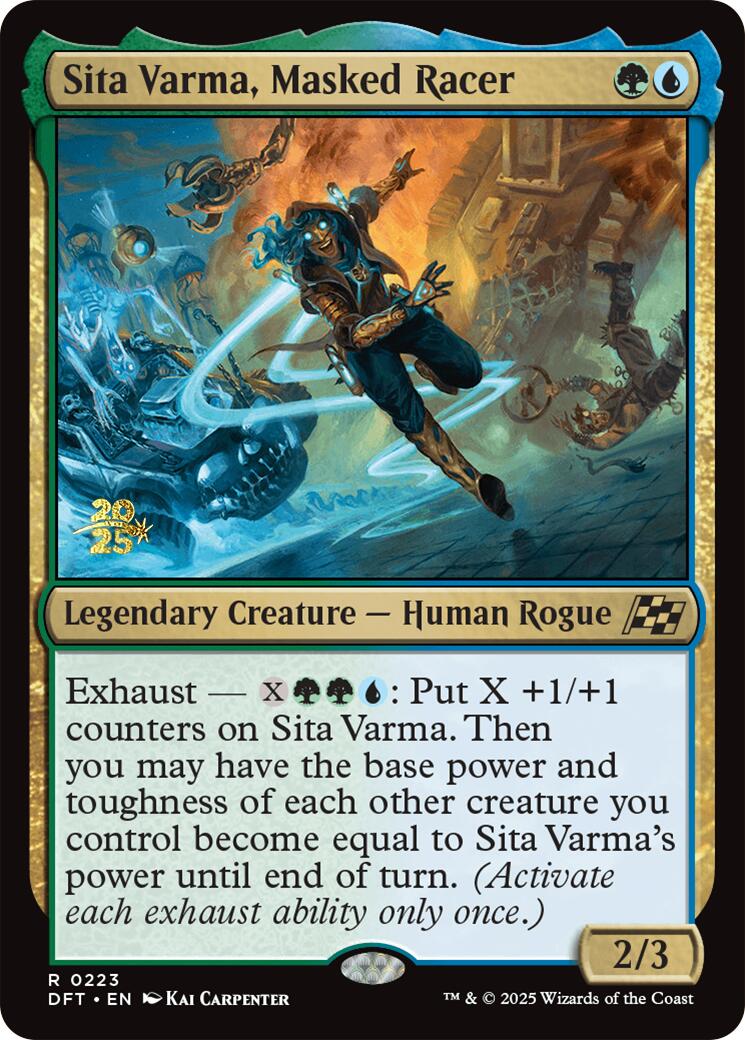 Sita Varma, Masked Racer [Aetherdrift Prerelease Promos] | Jack's On Queen