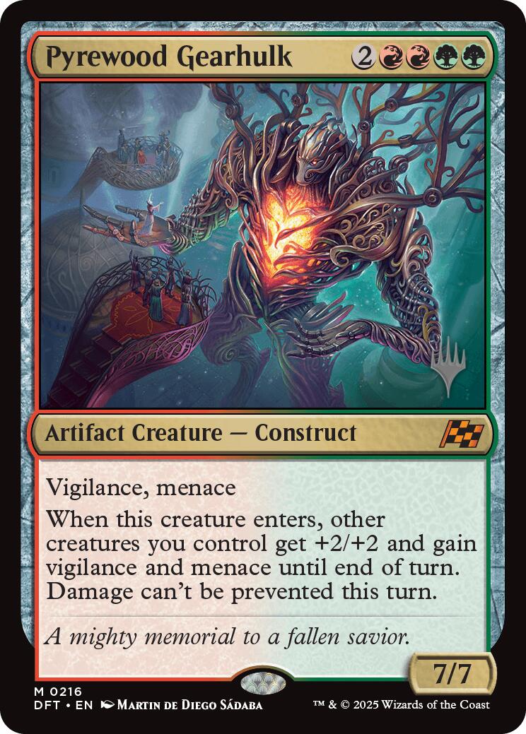 Pyrewood Gearhulk (Promo Pack) [Aetherdrift Promos] | Jack's On Queen