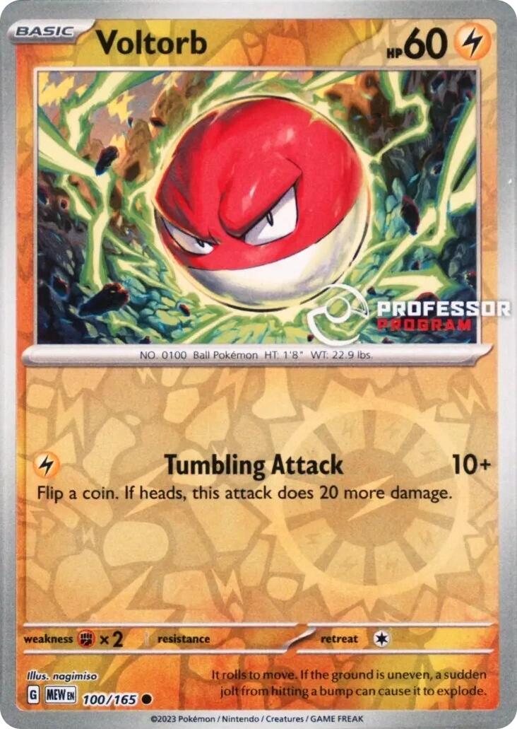 Voltorb (100/165) [Professor Program Promos] | Jack's On Queen