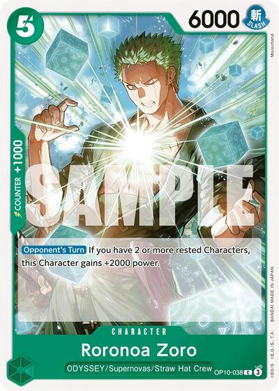 Roronoa Zoro (038) (OP10-038) [Royal Blood] | Jack's On Queen