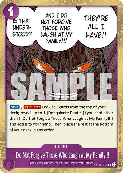 I Do Not Forgive Those Who Laugh at My Family!!! (OP10-078) [Royal Blood] | Jack's On Queen