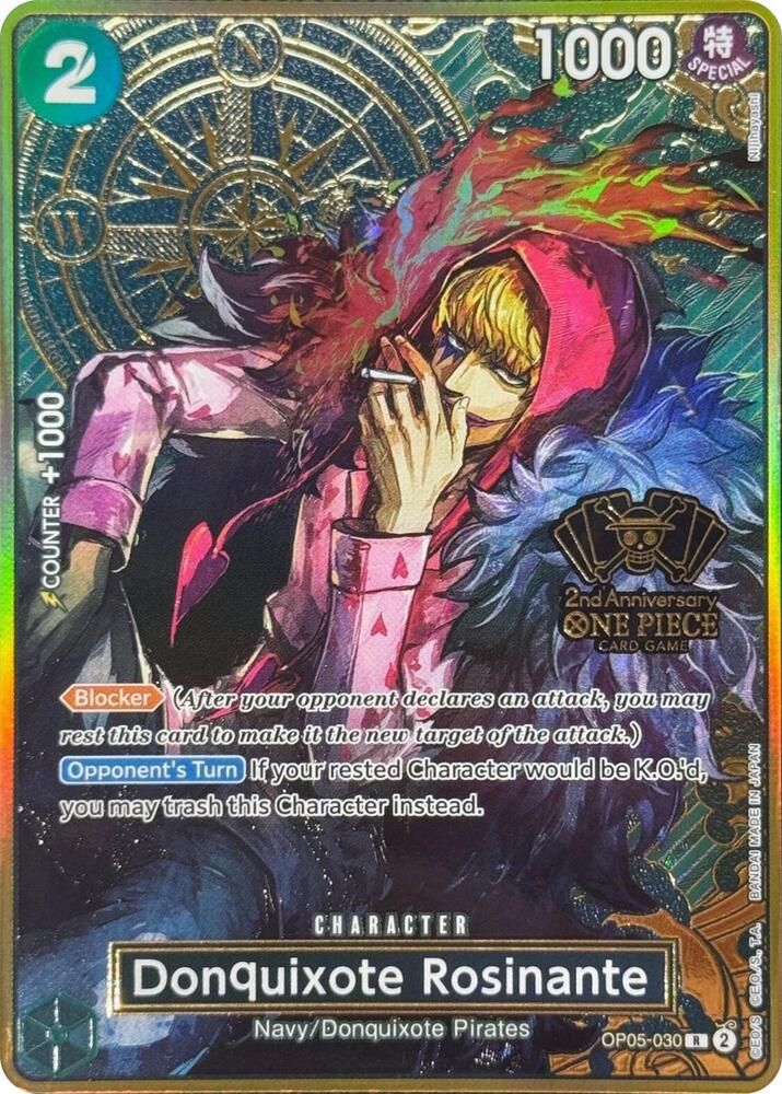 Donquixote Rosinante (One Piece Japanese Version 2nd Anniversary Set) (OP05-030) [One Piece Promotion Cards] | Jack's On Queen