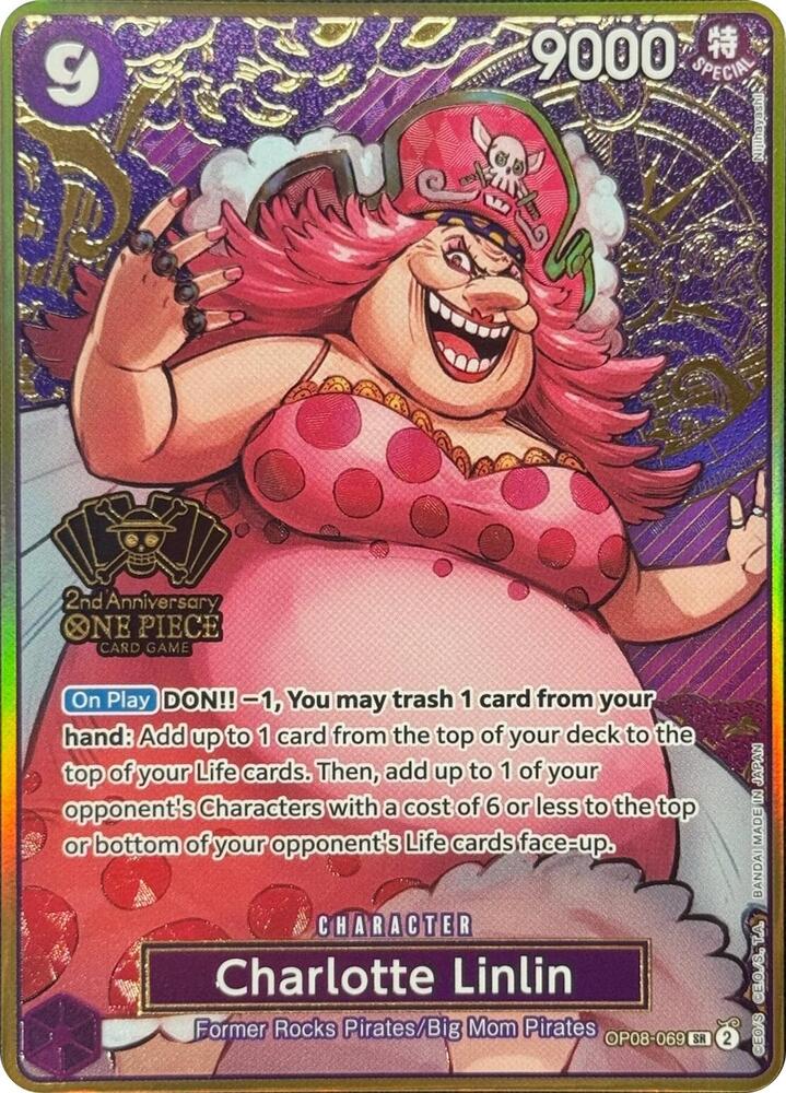 Charlotte Linlin (One Piece Japanese Version 2nd Anniversary Set) (OP08-069) [One Piece Promotion Cards] | Jack's On Queen