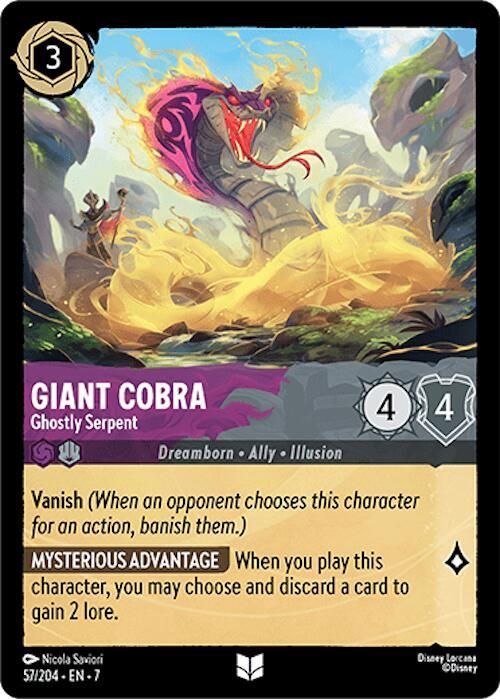 Giant Cobra - Ghostly Serpent (57/204) [Archazia's Island] | Jack's On Queen