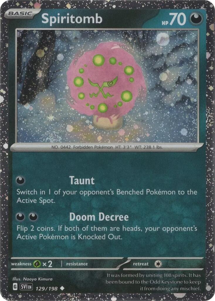 Spiritomb (129/198) (Cosmo Holo) [Scarlet & Violet: Black Star Promos] | Jack's On Queen