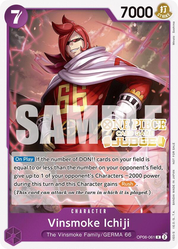 Vinsmoke Ichiji (Judge Pack Vol. 5) (OP06-061) [One Piece Promotion Cards] | Jack's On Queen
