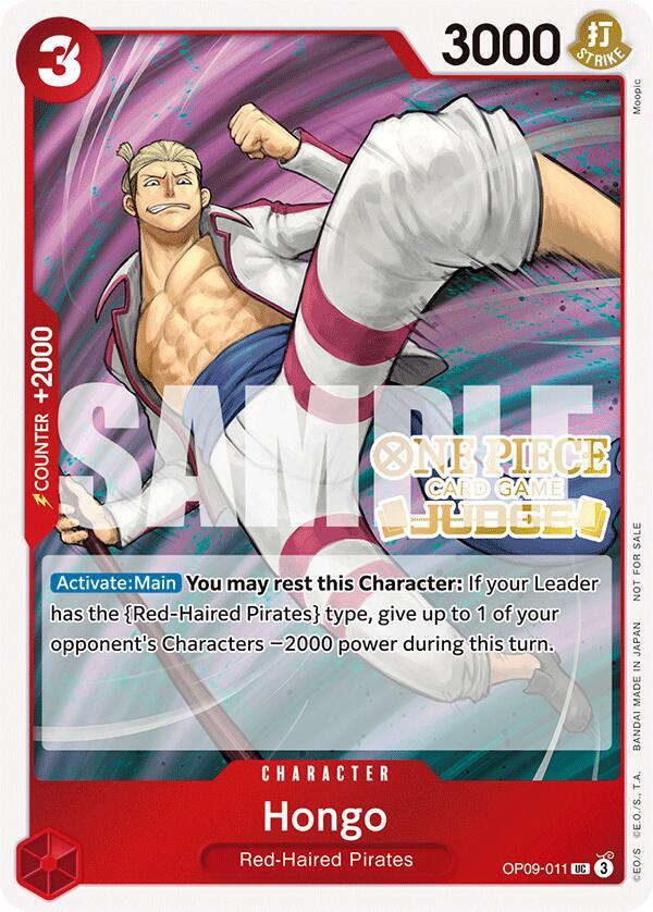 Hongo (Judge Pack Vol. 5) (OP09-011) [One Piece Promotion Cards] | Jack's On Queen