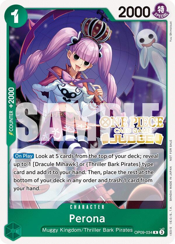 Perona (Judge Pack Vol. 5) (OP09-034) [One Piece Promotion Cards] | Jack's On Queen