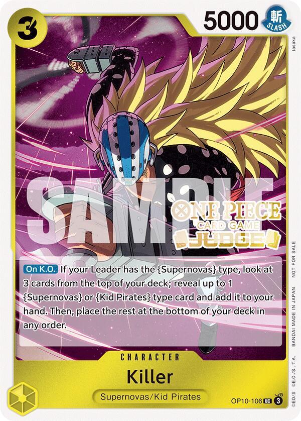 Killer (Judge Pack Vol. 5) (OP10-106) [One Piece Promotion Cards] | Jack's On Queen