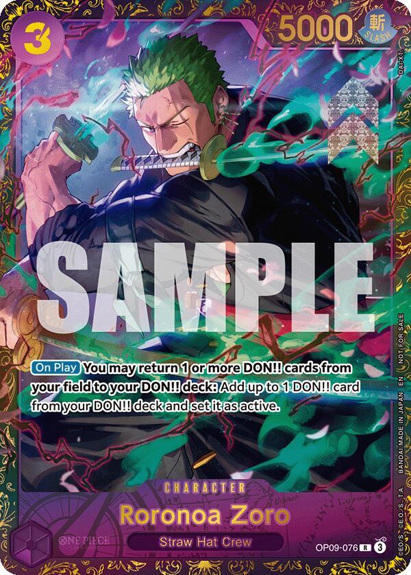 Roronoa Zoro (Championship 25-26 Regionals Season 1) (OP09-076) [One Piece Promotion Cards] | Jack's On Queen