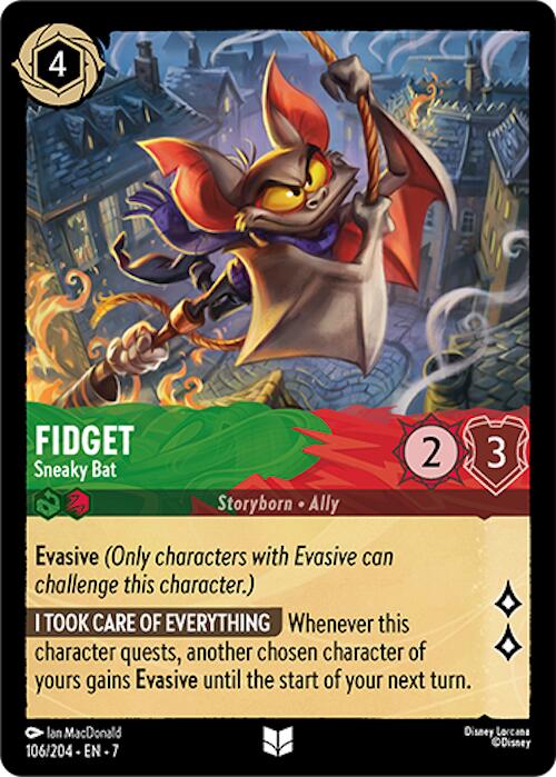Fidget - Sneaky Bat (106/204) [Archazia's Island] | Jack's On Queen