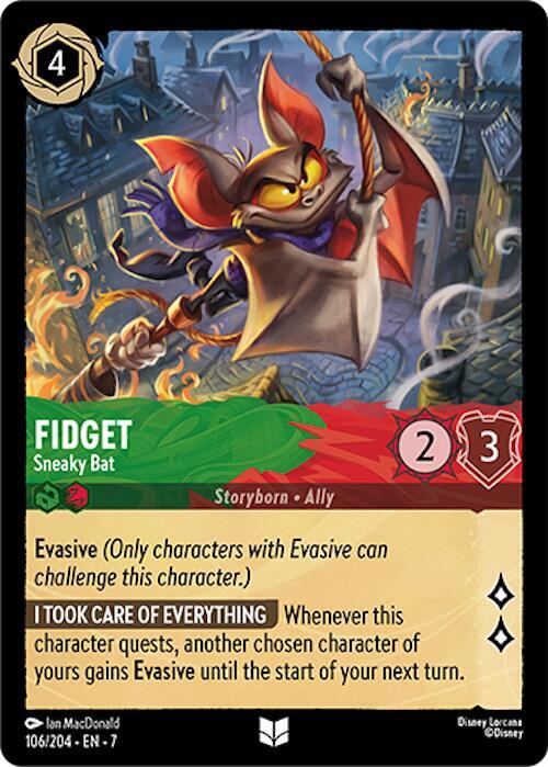 Fidget - Sneaky Bat (106/204) [Archazia's Island] | Jack's On Queen