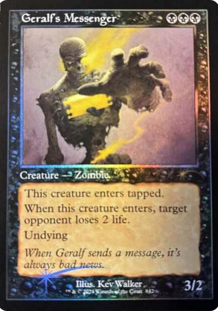 Geralf's Messenger (842) (Retro Frame) [Secret Lair Drop Series] | Jack's On Queen
