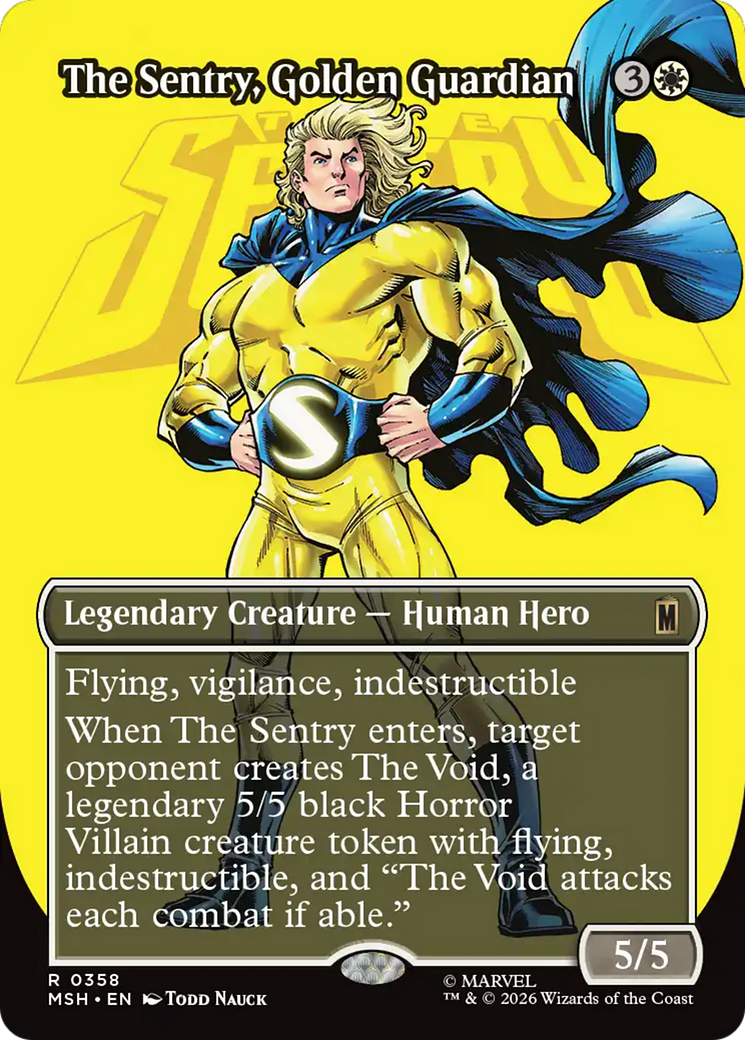 The Sentry, Golden Guardian (Borderless) [Marvel Super Heroes] | Jack's On Queen