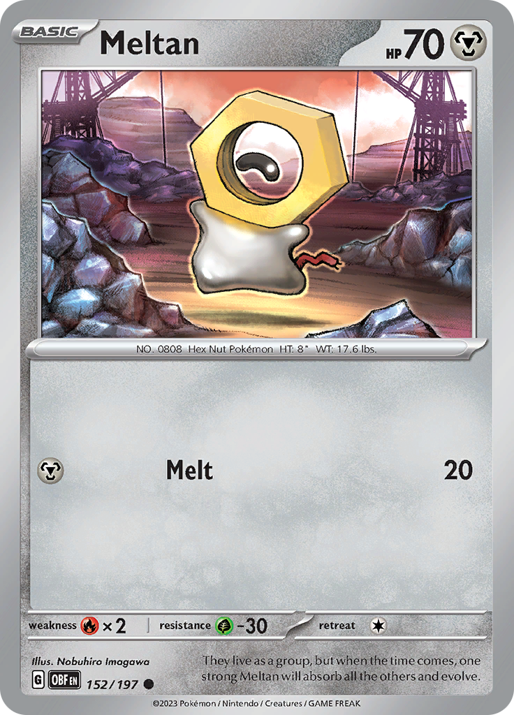 Meltan (152/197) [Scarlet & Violet: Obsidian Flames] | Jack's On Queen