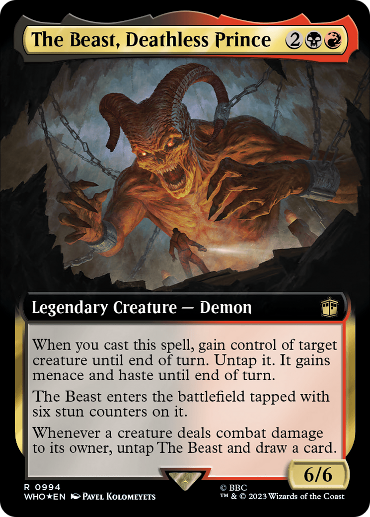 The Beast, Deathless Prince (Extended Art) (Surge Foil) [Doctor Who] | Jack's On Queen
