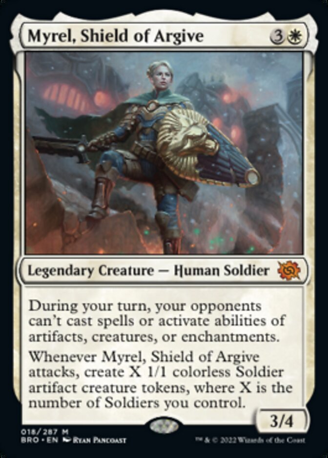 Myrel, Shield of Argive (Promo Pack) [The Brothers' War Promos] | Jack's On Queen
