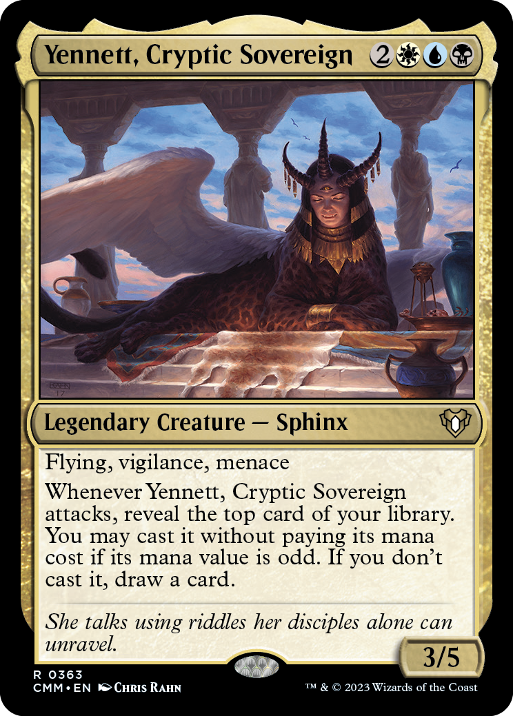 Yennett, Cryptic Sovereign [Commander Masters] | Jack's On Queen