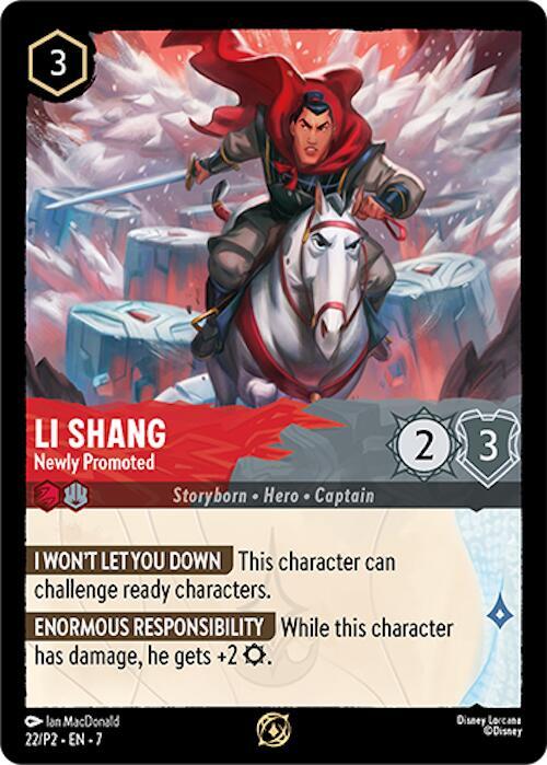 Li Shang - Newly Promoted (22) [Disney Lorcana Promo Cards] | Jack's On Queen
