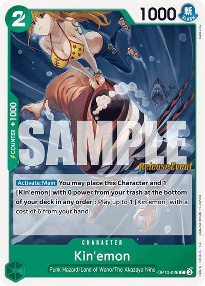 Kin'emon (026) (OP10-026) [Royal Blood Release Event Cards] | Jack's On Queen