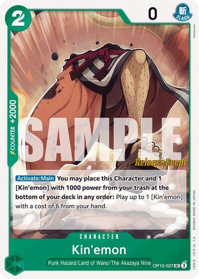 Kin'emon (027) (OP10-027) [Royal Blood Release Event Cards] | Jack's On Queen