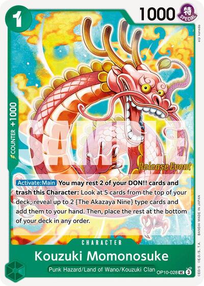 Kouzuki Momonosuke (028) (OP10-028) [Royal Blood Release Event Cards] | Jack's On Queen