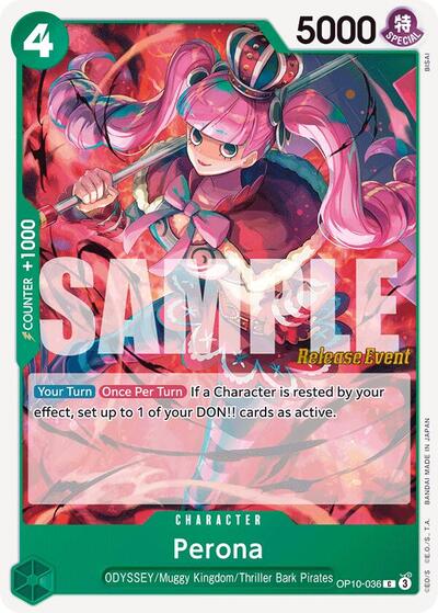 Perona (036) (OP10-036) [Royal Blood Release Event Cards] | Jack's On Queen